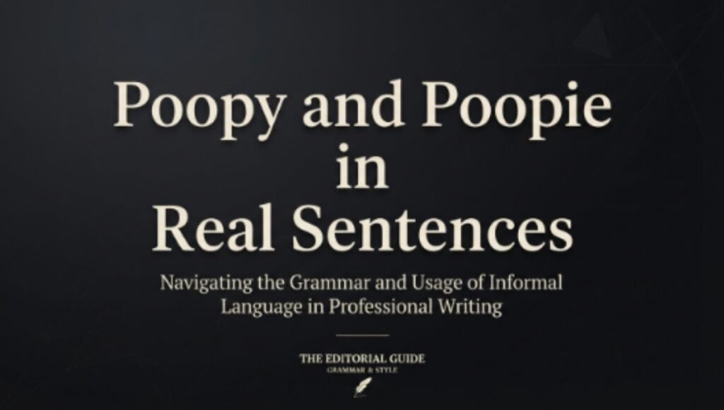Poopy and Poopie in Real Sentences