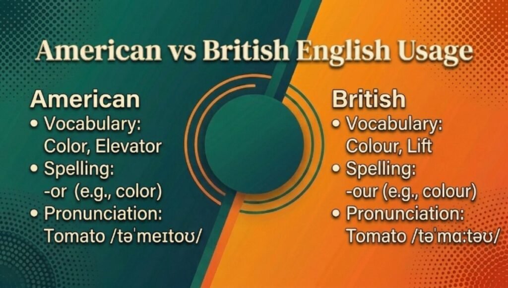 American vs British English Usage