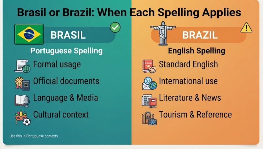 Brasil or Brazil: When Each Spelling Applies