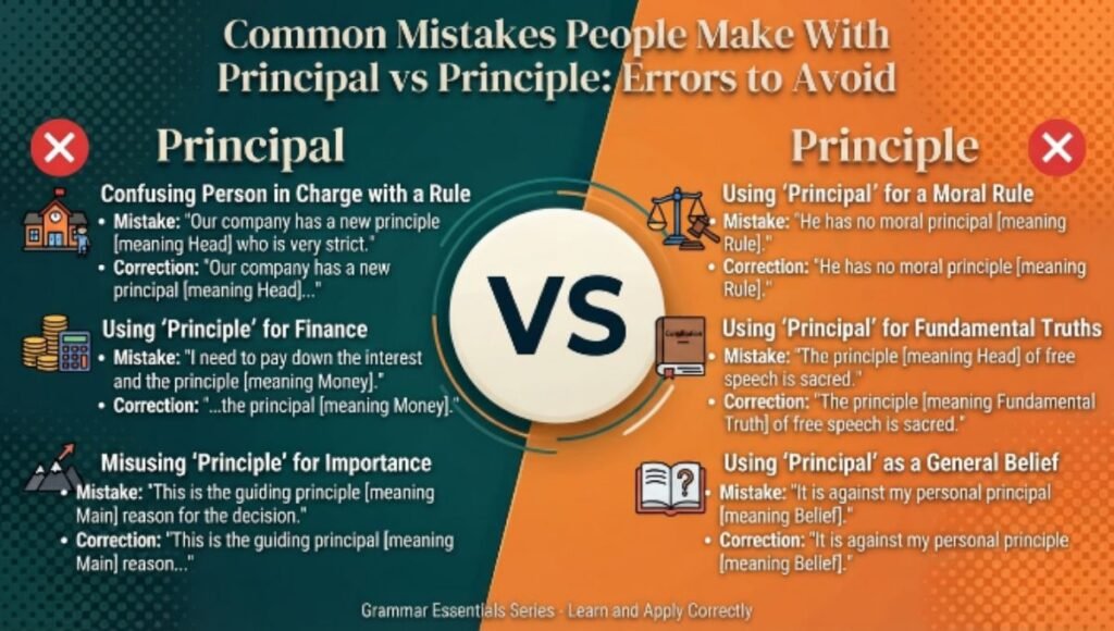 Common Mistakes People Make With Principal or Principle