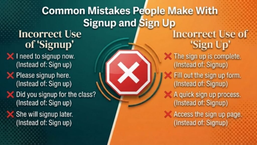 Common Mistakes People Make With Signup and Sign Up