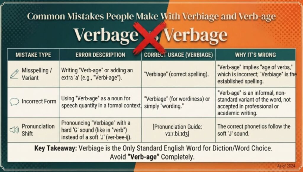 Common Mistakes People Make With Verbiage and Verbage
