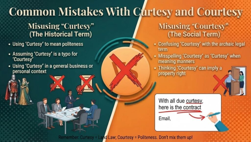 Common Mistakes With Curtesy and Courtesy