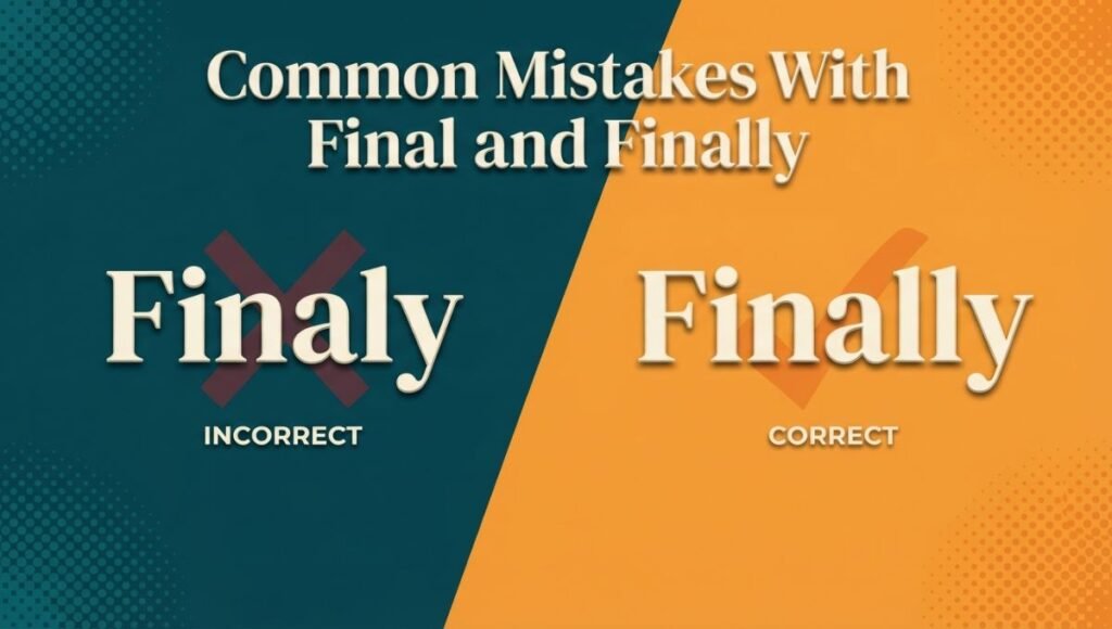 Common Mistakes With Final and Finally