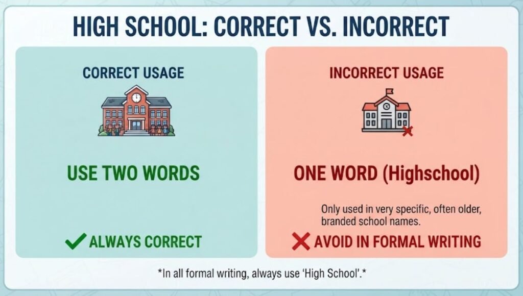 Common Mistakes With High School and Highschool