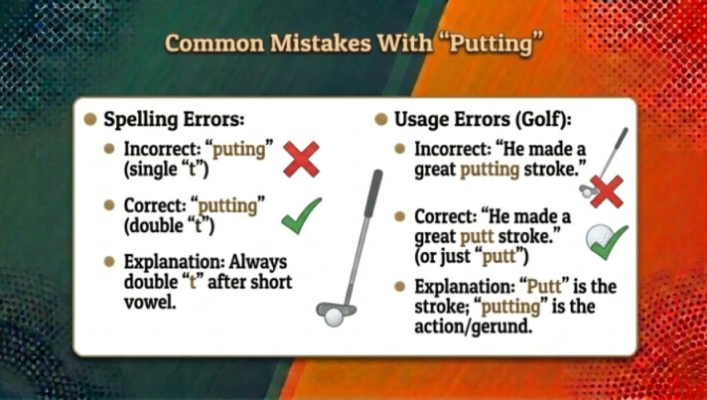 Common Mistakes With "Putting"