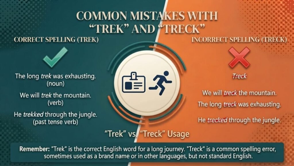 Common Mistakes With Trek and Treck