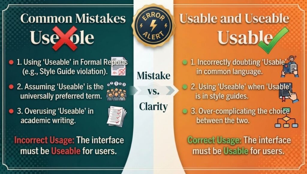 Common Mistakes With Usable and Useable