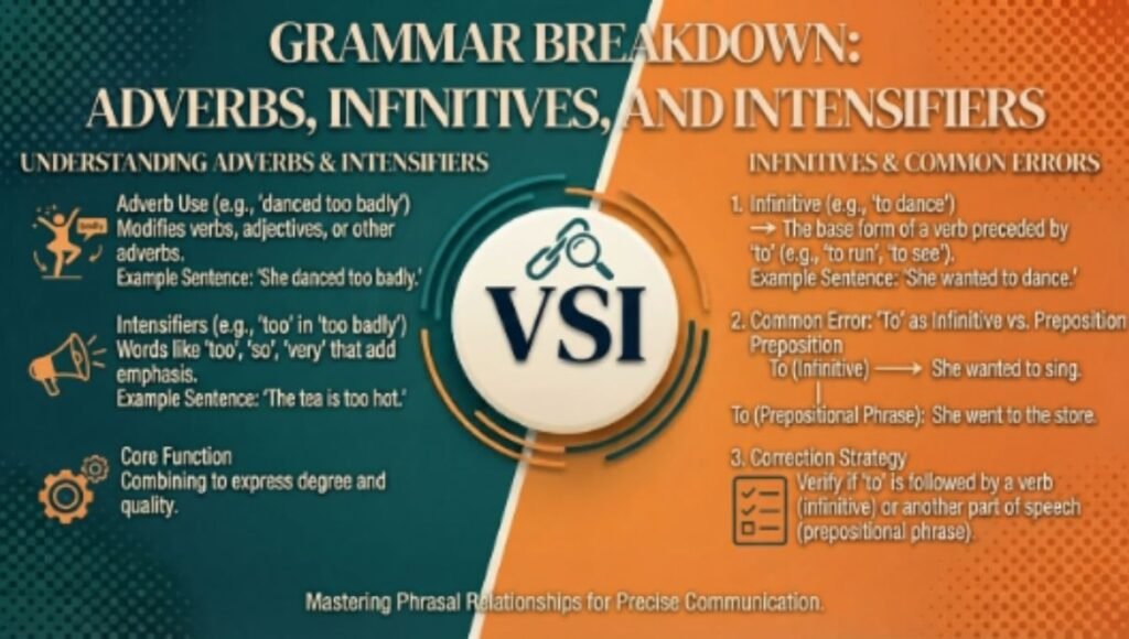 Grammar Breakdown: Adverbs, Infinitives, and Intensifiers