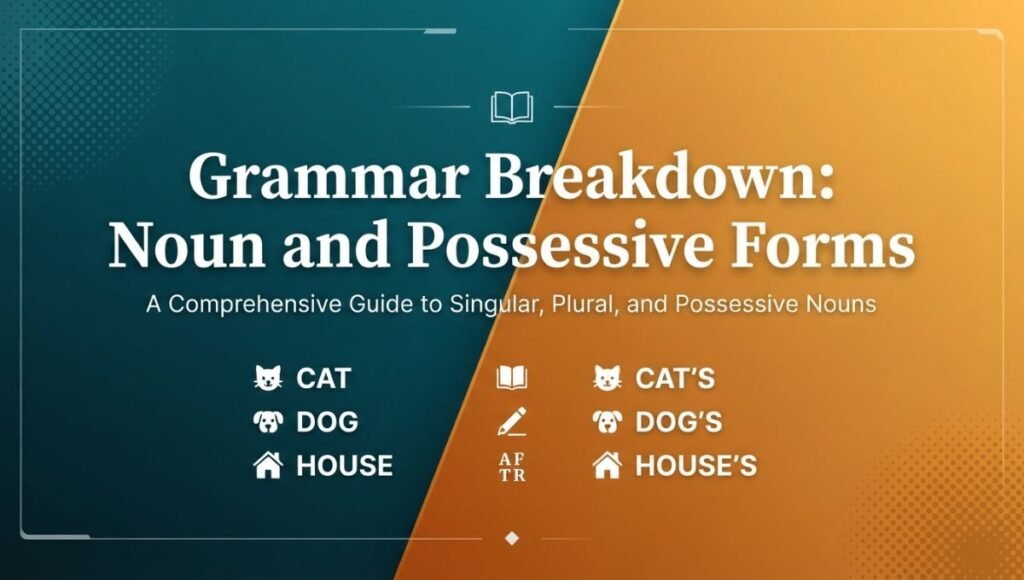 Grammar Breakdown: Noun and Possessive Forms
