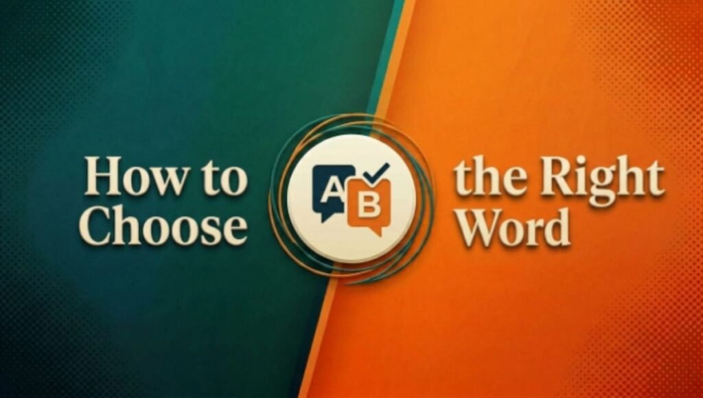 How to Choose the Right Word