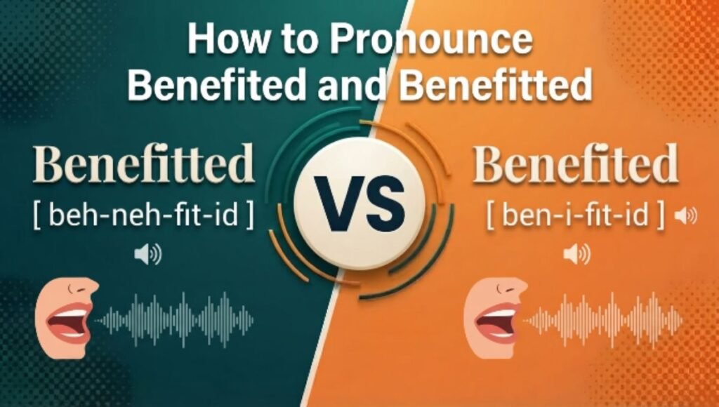 How to Pronounce Benefited and Benefitted