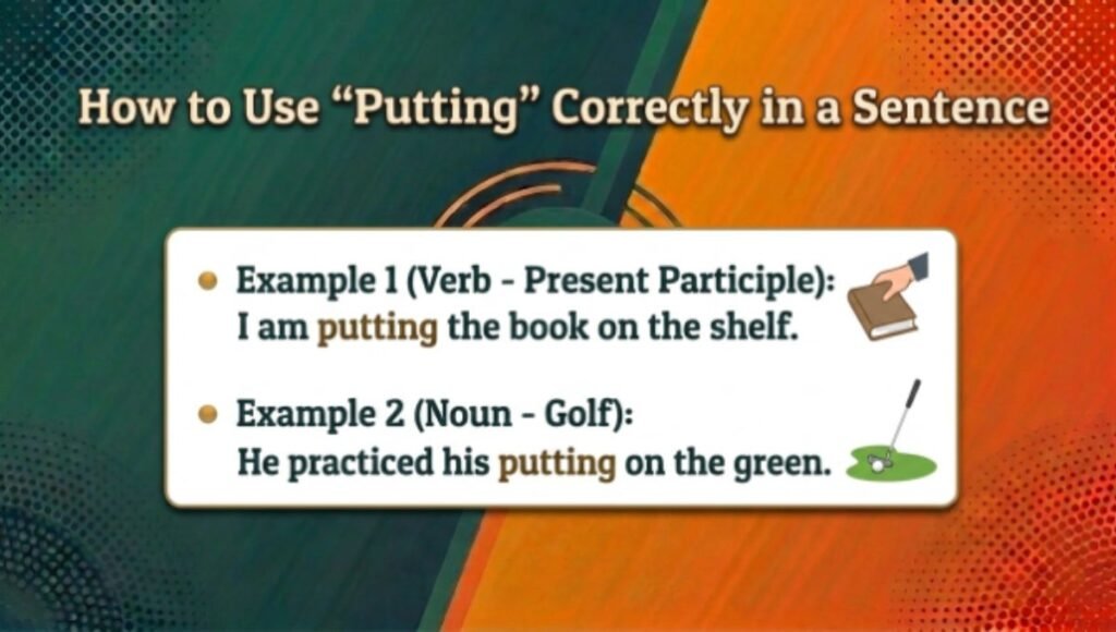 How to Use "Putting" Correctly in a Sentence