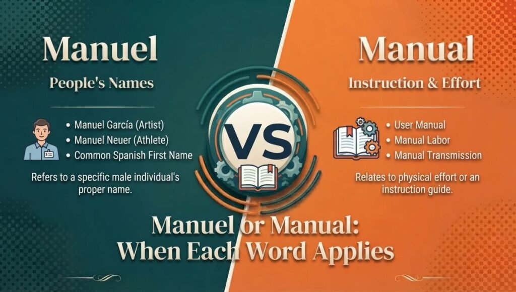 Manuel or Manual: When Each Word Applies