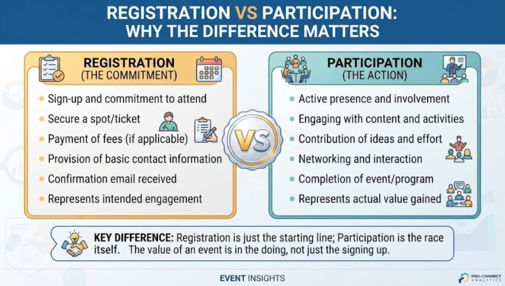 Registration vs Participation: Why the Difference Matters