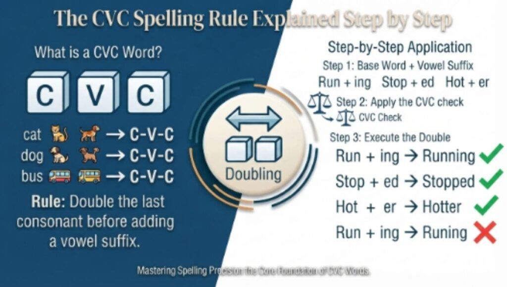 The CVC Spelling Rule Explained Step by Step