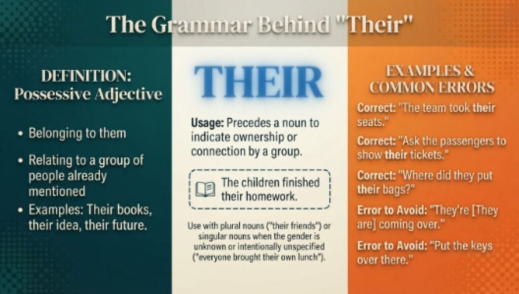 The Grammar Behind "Their"