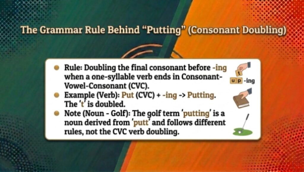 The Grammar Rule Behind "Putting" (Consonant Doubling)