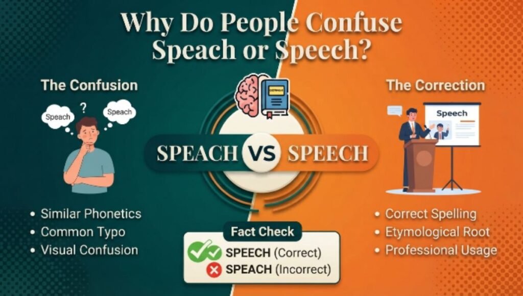 Why Do People Confuse Speach or Speech?