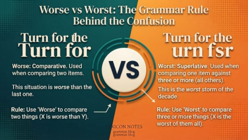 Worse vs Worst: The Grammar Rule Behind the Confusion