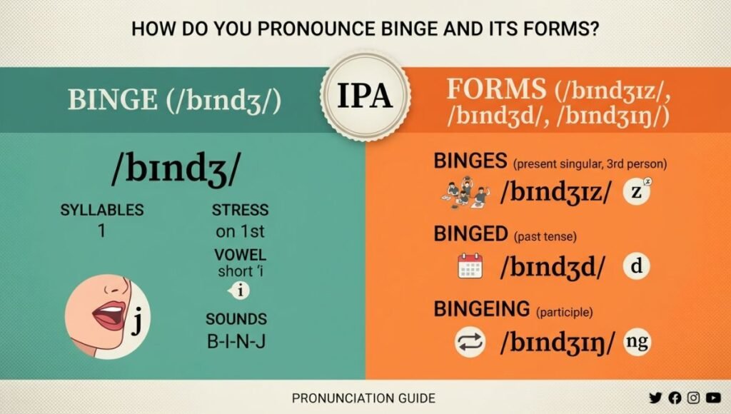 How Do You Pronounce Binge and Its Forms?