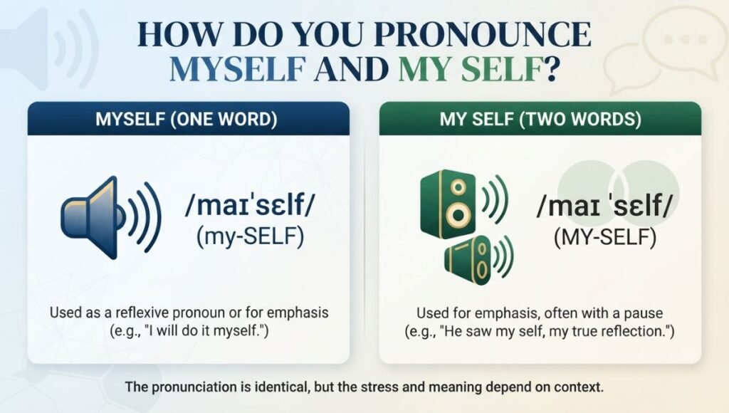 How Do You Pronounce Myself and My Self?