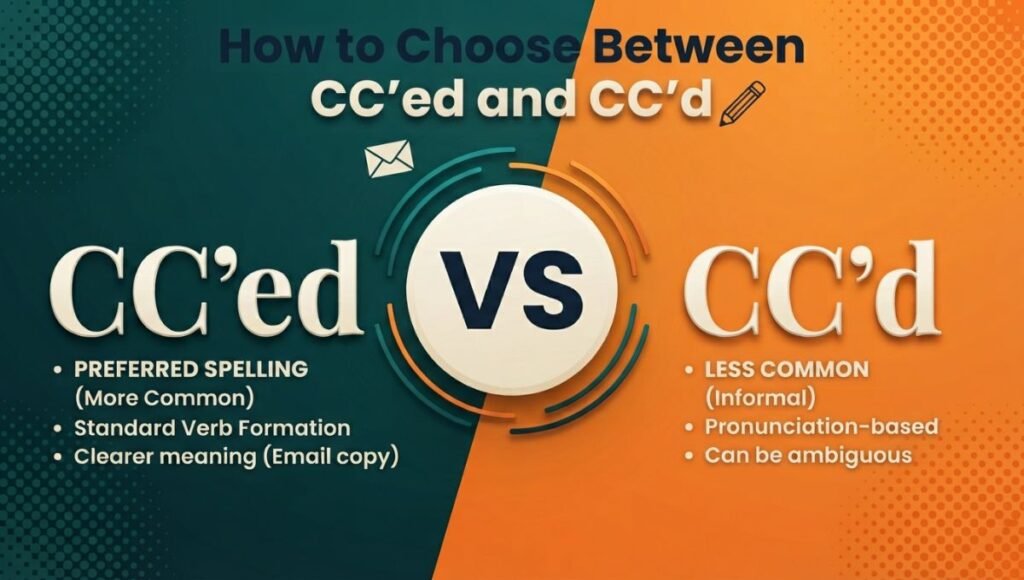 How to Choose Between CC'ed and CC'd