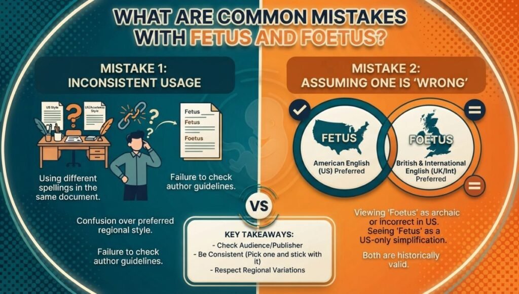 What Are Common Mistakes With Fetus and Foetus