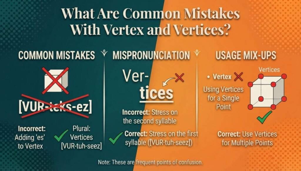 What Are Common Mistakes With Vertex and Vertices?