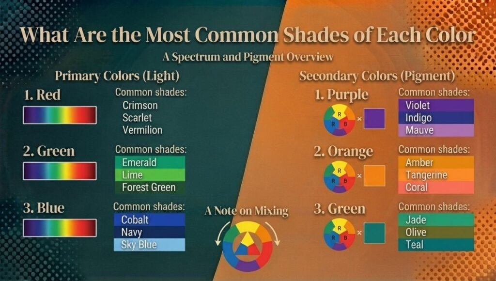 What Are the Most Common Shades of Each Color?