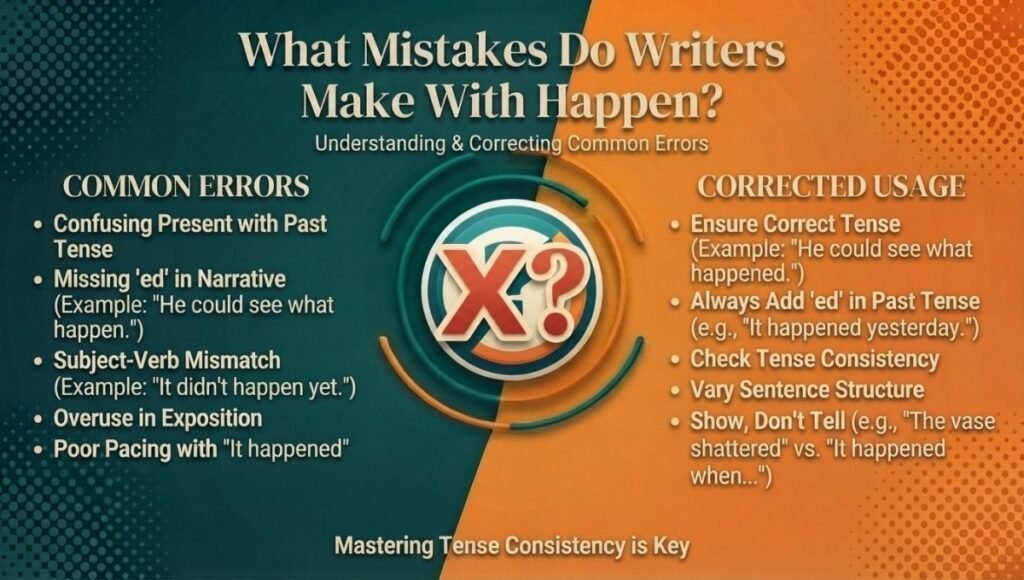 What Mistakes Do Writers Make With Happen?