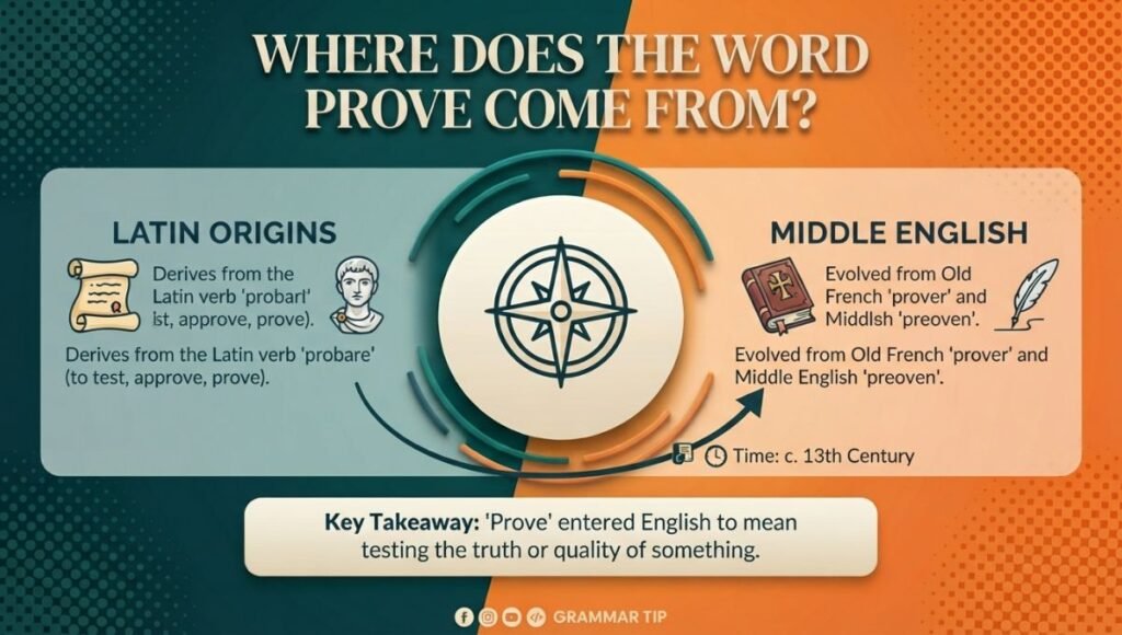 Where Does the Word Prove Come From?