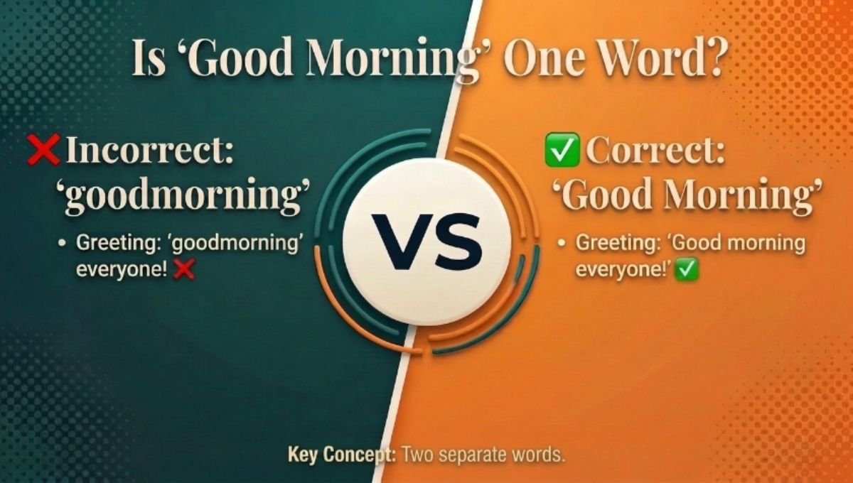 Is "Good Morning" One Word