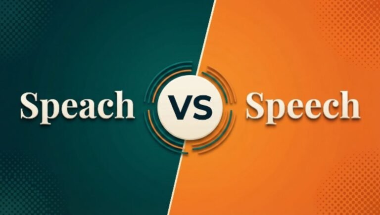 Speach or Speech