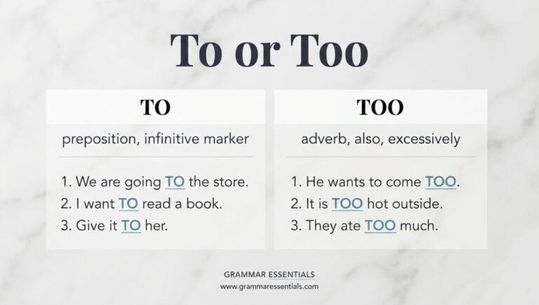 To or Too