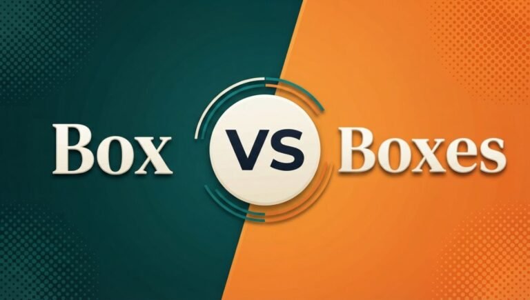 Box vs Boxes
