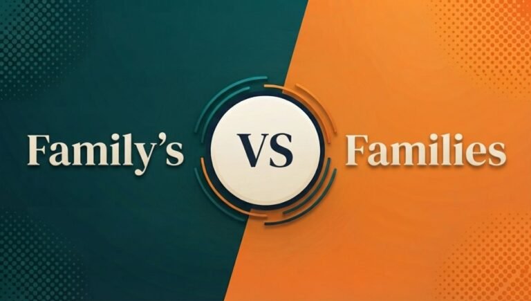 Family's or Families