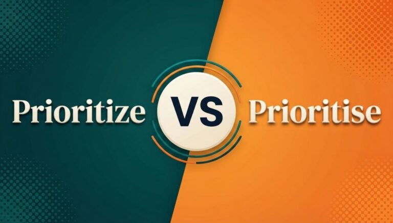 Prioritize vs Prioritise