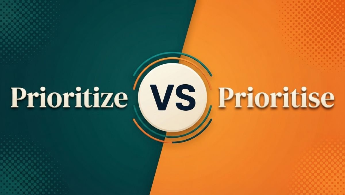 Prioritize vs Prioritise