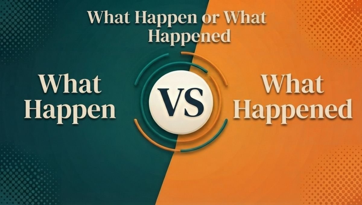 What Happen or What Happened